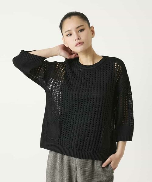 HIROKO BIS / ヒロコビス ニット・セーター | ざっくりメッシュニットプルオーバー | 詳細16