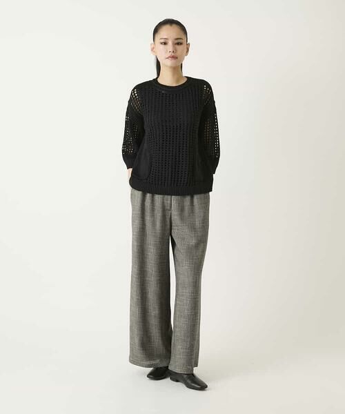 HIROKO BIS / ヒロコビス ニット・セーター | ざっくりメッシュニットプルオーバー | 詳細17