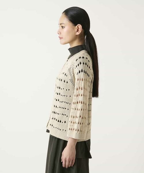 HIROKO BIS / ヒロコビス カーディガン・ボレロ | ラメニットジップカーディガン | 詳細1