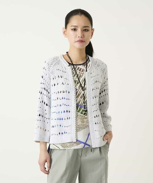 HIROKO BIS / ヒロコビス カーディガン・ボレロ | ラメニットジップカーディガン | 詳細14