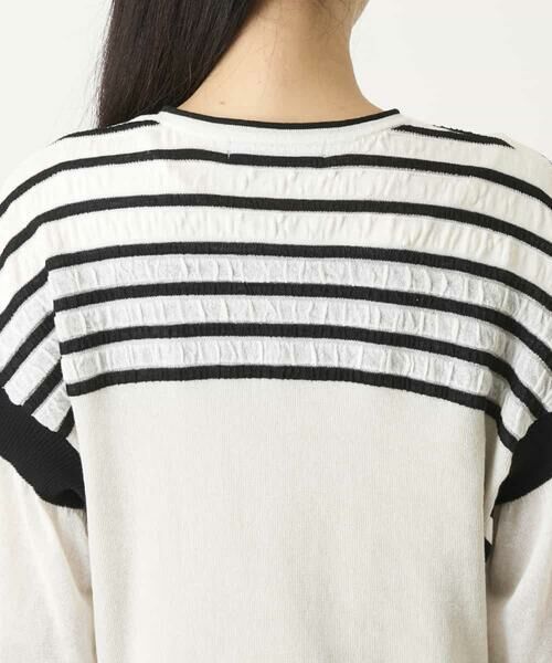 HIROKO BIS / ヒロコビス ニット・セーター | フクレジャカードデザインニットプルオーバー | 詳細4