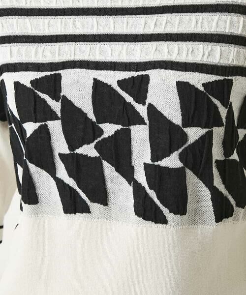 HIROKO BIS / ヒロコビス ニット・セーター | フクレジャカードデザインニットプルオーバー | 詳細5