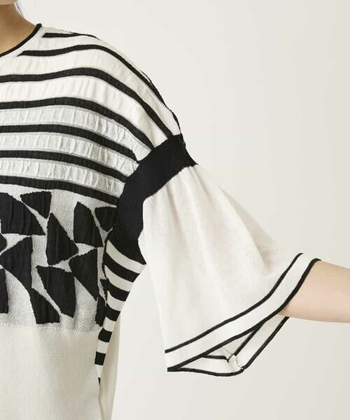 HIROKO BIS / ヒロコビス ニット・セーター | フクレジャカードデザインニットプルオーバー | 詳細6