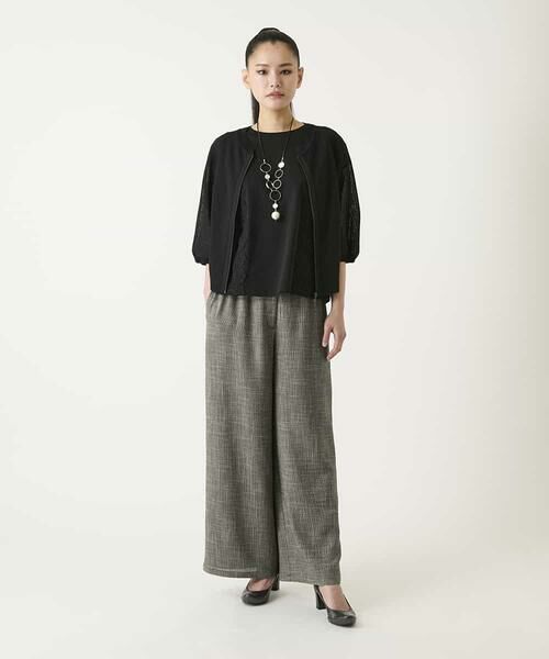 HIROKO BIS / ヒロコビス カーディガン・ボレロ | リブポイントコンパクトニットカーディガン | 詳細15