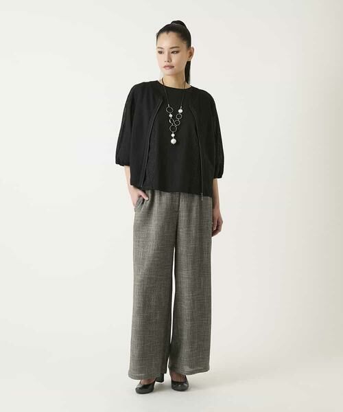 HIROKO BIS / ヒロコビス カーディガン・ボレロ | リブポイントコンパクトニットカーディガン | 詳細16