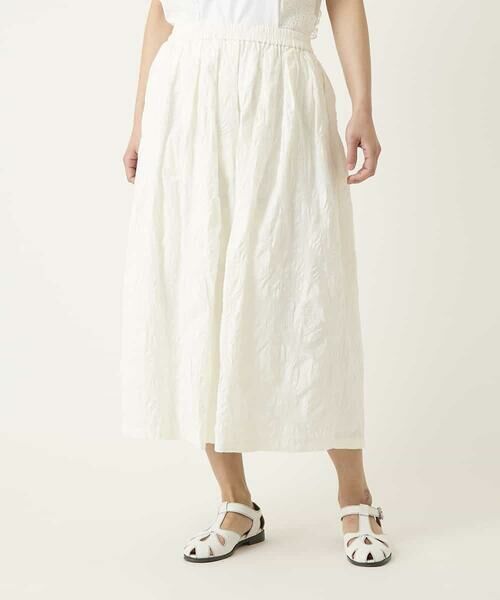 HIROKO BIS / ヒロコビス ロング・マキシ丈スカート | ボタニカルモチーフロング丈スカート | 詳細7