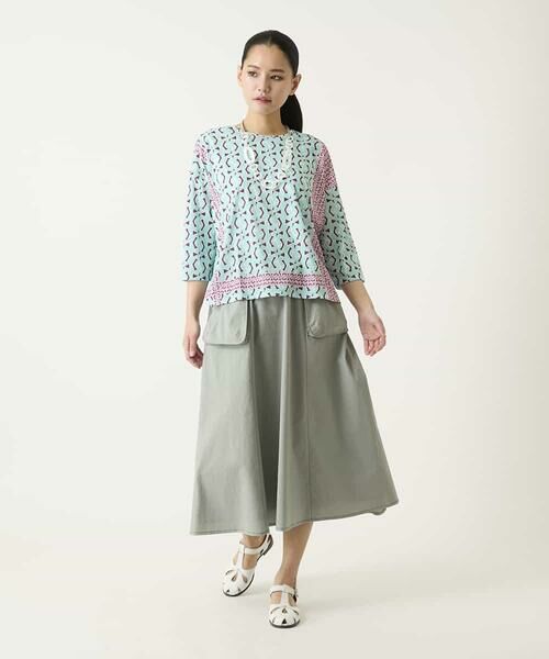 HIROKO BIS / ヒロコビス ロング・マキシ丈スカート | リネンライクアウトポケットフレアスカート | 詳細13