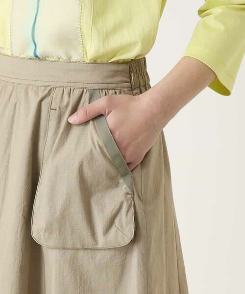 HIROKO BIS / ヒロコビス ロング・マキシ丈スカート | リネンライクアウトポケットフレアスカート | 詳細6