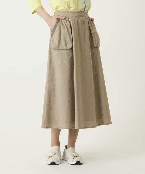 HIROKO BIS / ヒロコビス ロング・マキシ丈スカート | リネンライクアウトポケットフレアスカート | 詳細9