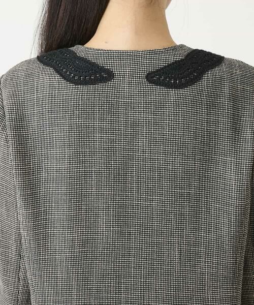 HIROKO BIS / ヒロコビス ノーカラージャケット | ツイーディーメッシュコンパクトジャケット | 詳細2