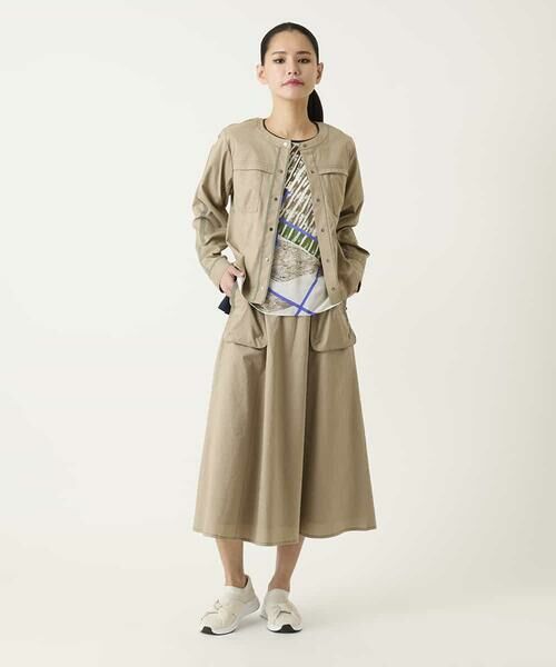 HIROKO BIS / ヒロコビス ノーカラージャケット | リネンライクショートジャケット | 詳細17