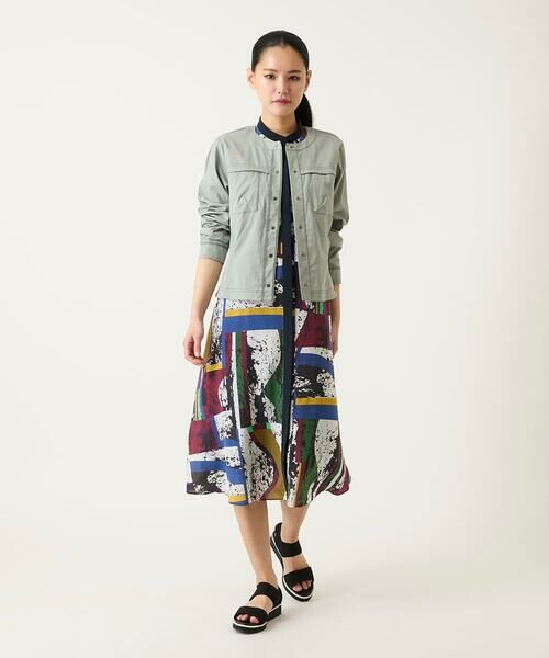 HIROKO BIS / ヒロコビス ノーカラージャケット | リネンライクショートジャケット /洗濯機で洗える | 詳細19