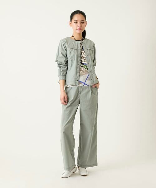 HIROKO BIS / ヒロコビス ノーカラージャケット | リネンライクショートジャケット /洗濯機で洗える | 詳細22