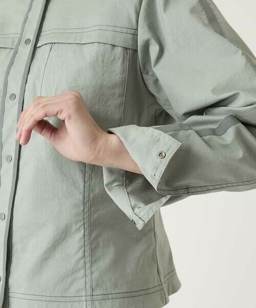 HIROKO BIS / ヒロコビス ノーカラージャケット | リネンライクショートジャケット | 詳細8