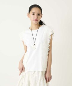 HIROKO BIS / ヒロコビス カットソー | サイドレースフレンチスリーブカットソー