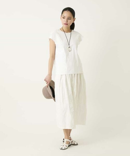 HIROKO BIS / ヒロコビス カットソー | サイドレースフレンチスリーブカットソー | 詳細12