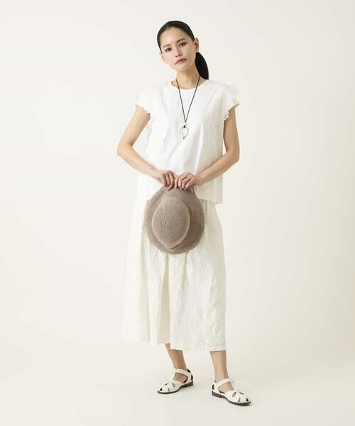 HIROKO BIS / ヒロコビス カットソー | サイドレースフレンチスリーブカットソー | 詳細13