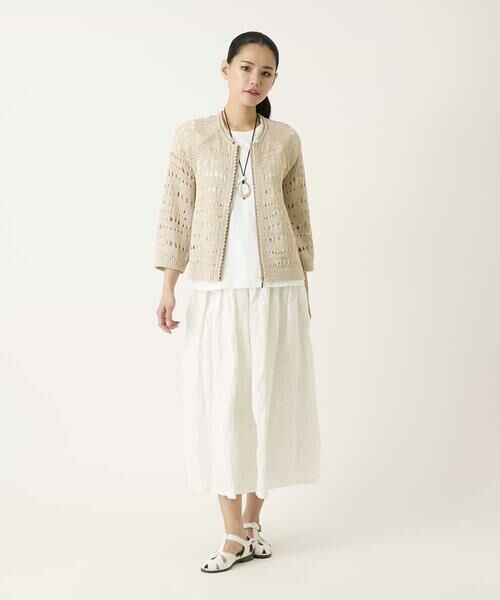 HIROKO BIS / ヒロコビス カットソー | サイドレースフレンチスリーブカットソー | 詳細14