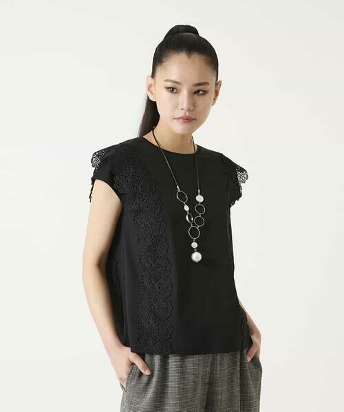 HIROKO BIS / ヒロコビス カットソー | サイドレースフレンチスリーブカットソー | 詳細16