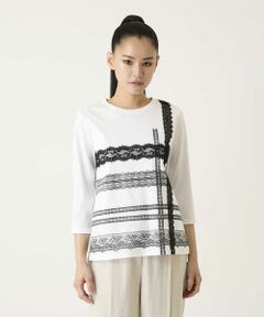 HIROKO BIS / ヒロコビス カットソー | レーステープデザインコットンカットソー