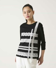 HIROKO BIS / ヒロコビス カットソー | レーステープデザインコットンカットソー