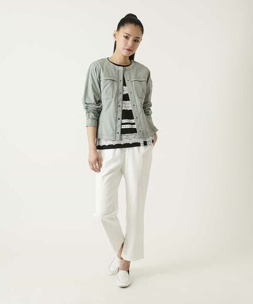 HIROKO BIS / ヒロコビス カットソー | レーステープデザインコットンカットソー | 詳細11