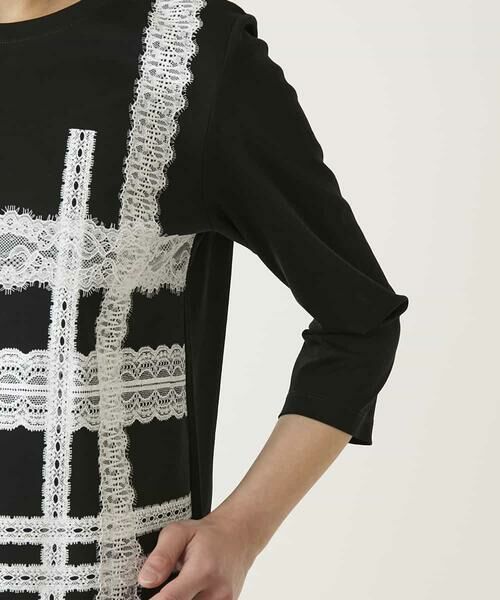 HIROKO BIS / ヒロコビス カットソー | レーステープデザインコットンカットソー | 詳細5