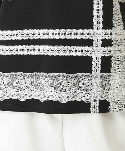 HIROKO BIS / ヒロコビス カットソー | レーステープデザインコットンカットソー | 詳細6