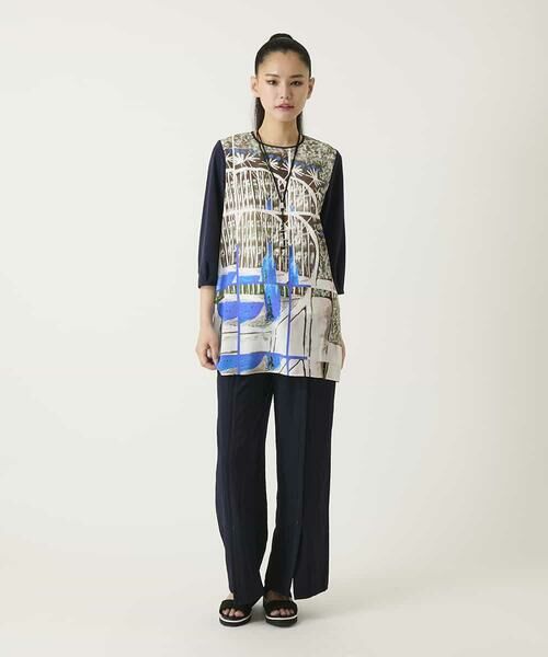 HIROKO BIS / ヒロコビス チュニック | グラフィカルプリントチュニックプルオーバー | 詳細11