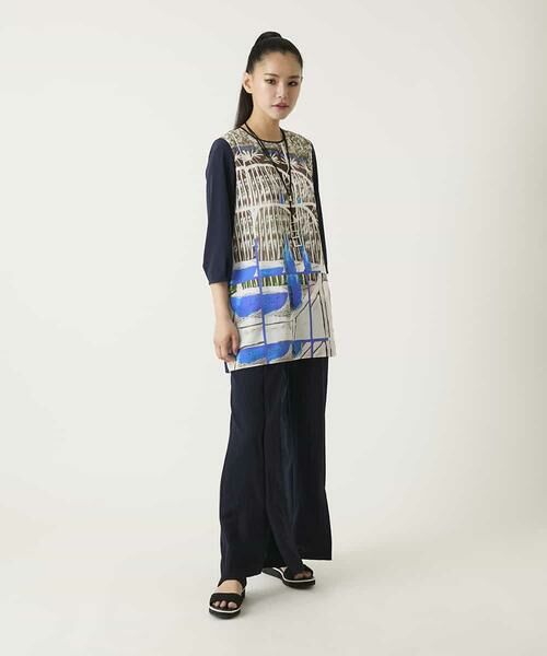 HIROKO BIS / ヒロコビス チュニック | グラフィカルプリントチュニックプルオーバー | 詳細12