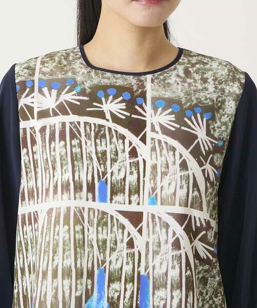 HIROKO BIS / ヒロコビス チュニック | グラフィカルプリントチュニックプルオーバー | 詳細3