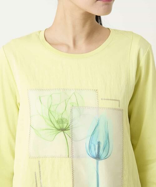 HIROKO BIS / ヒロコビス カットソー | 異素材ジョイントコラージュデザインカットソー | 詳細4