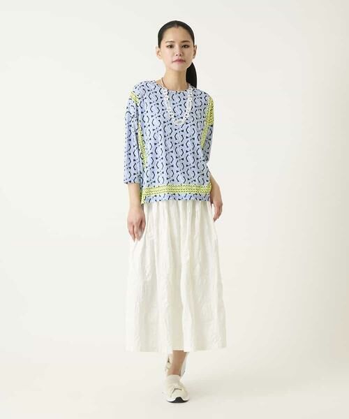 HIROKO BIS / ヒロコビス カットソー | 幾何デザインボックスシルエットブラウス | 詳細12