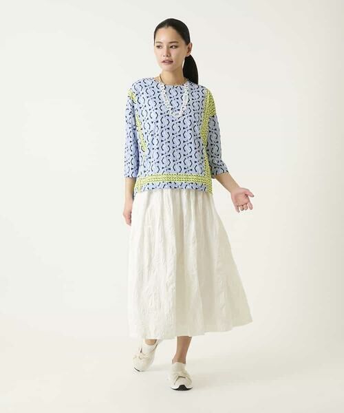 HIROKO BIS / ヒロコビス カットソー | 幾何デザインボックスシルエットブラウス | 詳細13