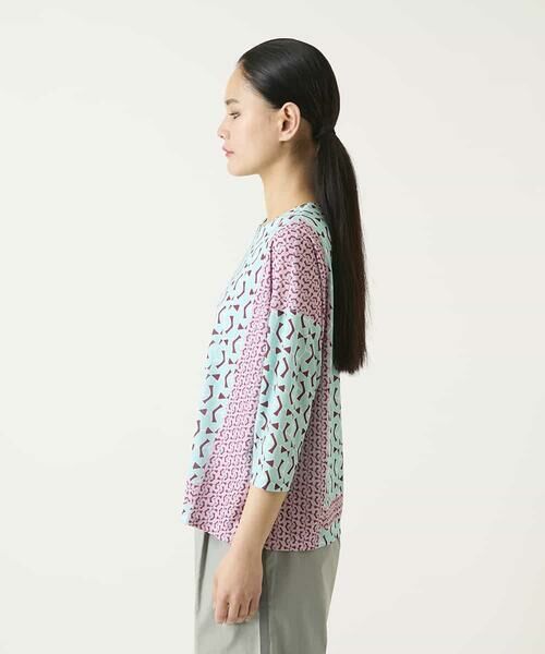 HIROKO BIS / ヒロコビス カットソー | 幾何デザインボックスシルエットブラウス | 詳細2