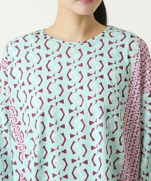 HIROKO BIS / ヒロコビス カットソー | 幾何デザインボックスシルエットブラウス | 詳細4