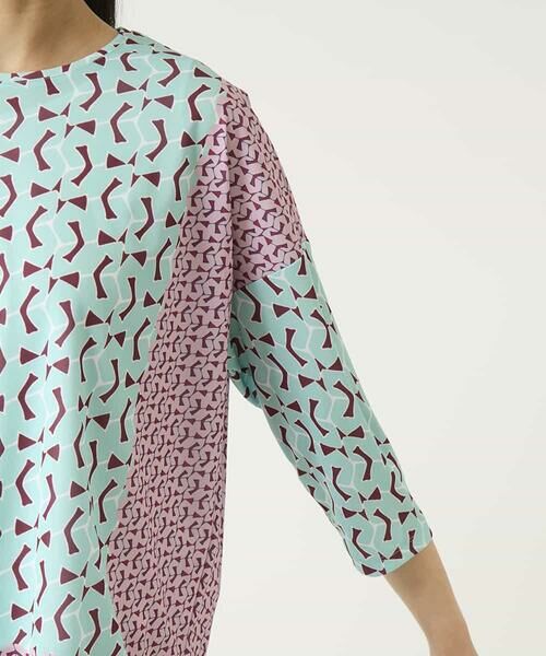 HIROKO BIS / ヒロコビス カットソー | 幾何デザインボックスシルエットブラウス | 詳細6