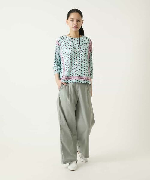 HIROKO BIS / ヒロコビス カットソー | 幾何デザインボックスシルエットブラウス | 詳細9