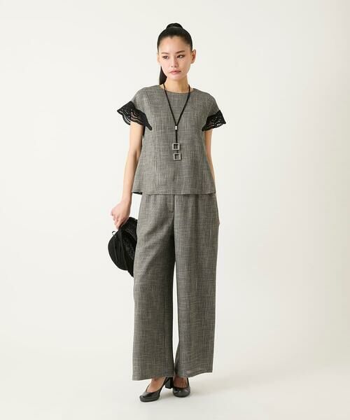 HIROKO BIS / ヒロコビス その他パンツ | ツイーディーメッシュワイドパンツ | 詳細10