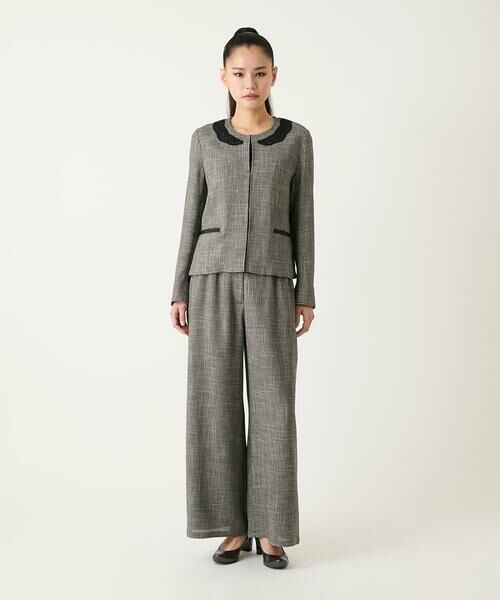 HIROKO BIS / ヒロコビス その他パンツ | ツイーディーメッシュワイドパンツ | 詳細11