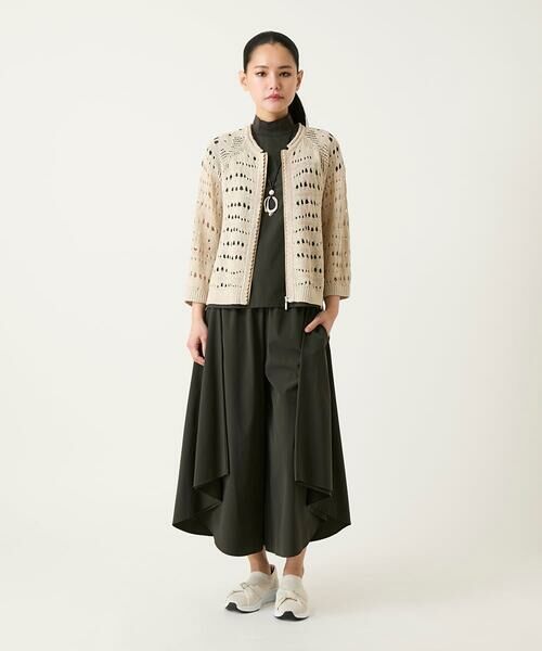 HIROKO BIS / ヒロコビス その他パンツ | サークルヘムドレープフレアパンツ /洗える | 詳細17