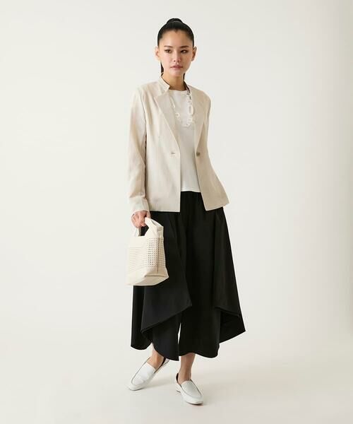 HIROKO BIS / ヒロコビス その他パンツ | サークルヘムドレープフレアパンツ /洗える | 詳細19