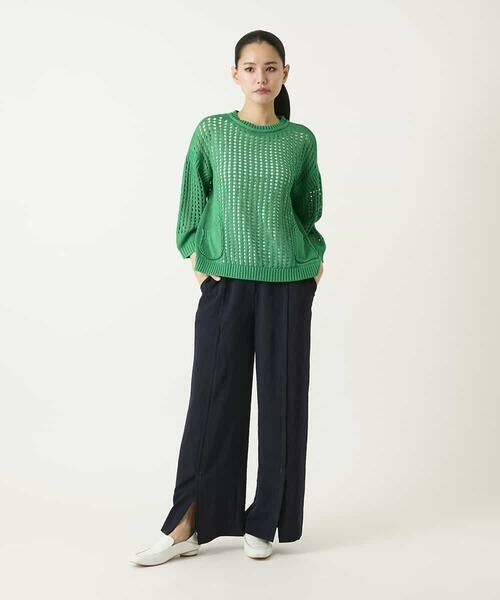 HIROKO BIS / ヒロコビス その他パンツ | センタータックスリットデザインパンツ | 詳細11