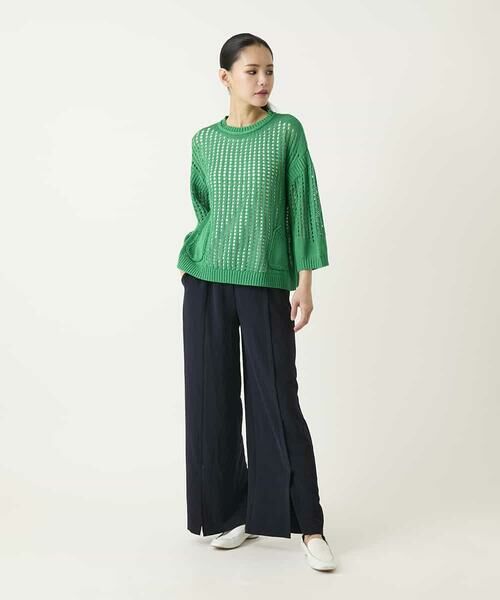 HIROKO BIS / ヒロコビス その他パンツ | センタータックスリットデザインパンツ | 詳細12