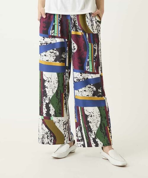 HIROKO BIS / ヒロコビス その他パンツ | アートパネルデザインワイドパンツ | 詳細9