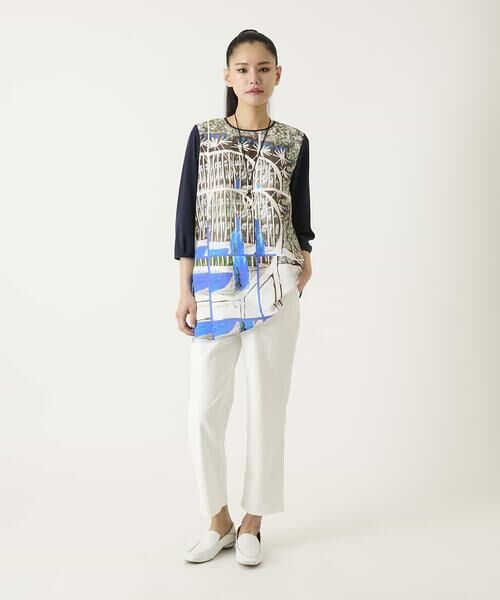 HIROKO BIS / ヒロコビス ショート・ハーフ・半端丈パンツ | ボディシェルテーパードイージーパンツ | 詳細10