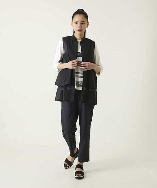 HIROKO BIS / ヒロコビス ショート・ハーフ・半端丈パンツ | ボディシェルテーパードイージーパンツ | 詳細13