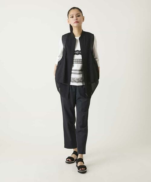 HIROKO BIS / ヒロコビス ショート・ハーフ・半端丈パンツ | ボディシェルテーパードイージーパンツ | 詳細14