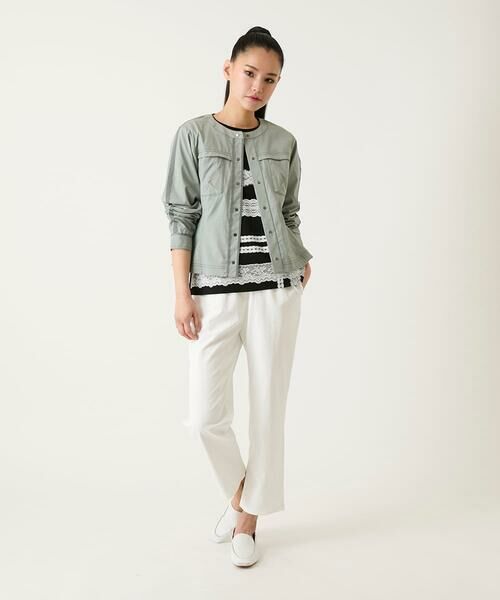 HIROKO BIS / ヒロコビス ショート・ハーフ・半端丈パンツ | ボディシェルテーパードイージーパンツ /洗える | 詳細16