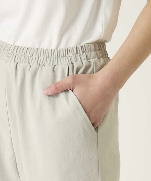 HIROKO BIS / ヒロコビス ショート・ハーフ・半端丈パンツ | ボディシェルテーパードイージーパンツ | 詳細5
